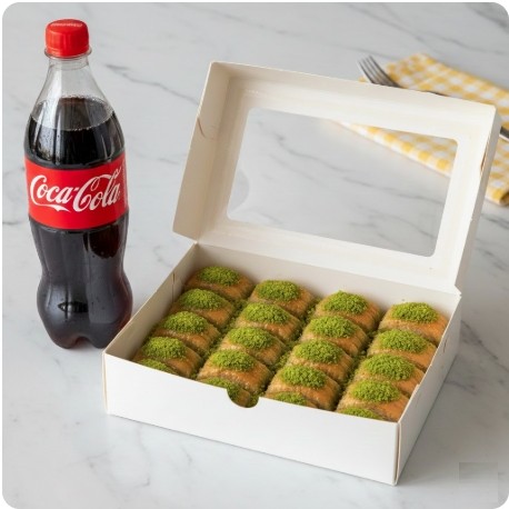1000 Gr Fıstıklı Baklava 1 Litre Cola Trabzon pasta