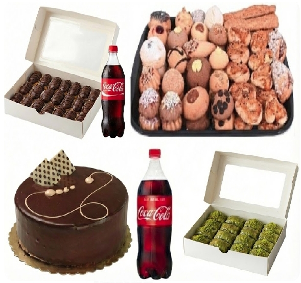 Ekler ve 2x1 Litre Kola Dahil 4-6 Kişilik Menü Trabzon pasta