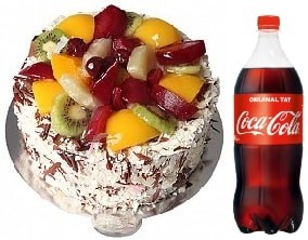 Karışık Meyveli Pasta Mevsim Meyveleri Trabzon pasta
